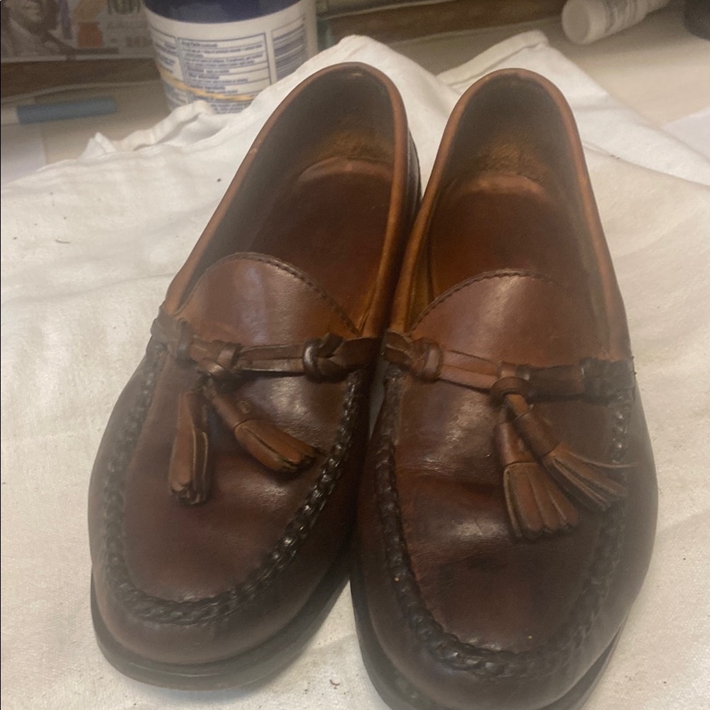 Polo by Ralph Lauren Brown Leather Slip-On Loafers